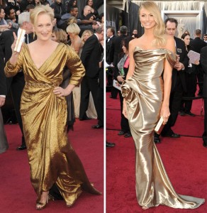 meryl streep stacy keibler oscar dresses