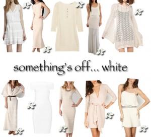 off white dresses