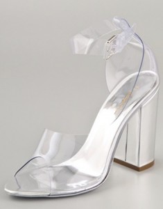 clear heels