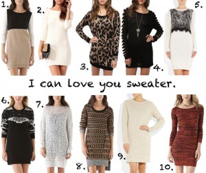 sweater dresses