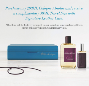 atelier cologne cyber monday