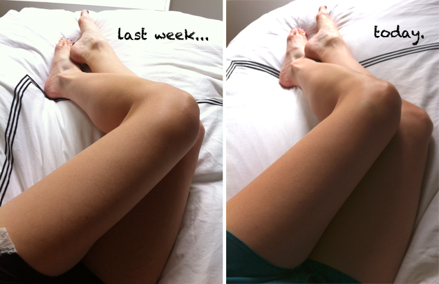 self tanner before after