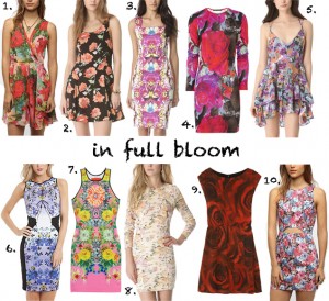 flower printed dresses