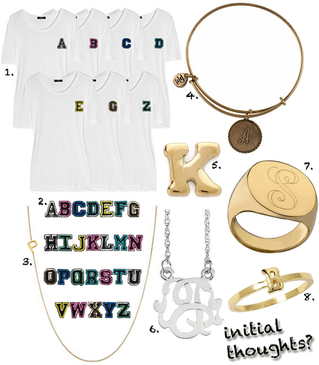 alphabet jewelry