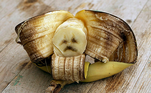 sad face banana