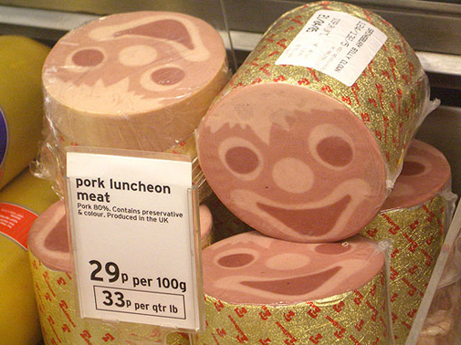 pork luncheon happy face