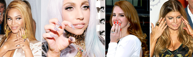 celebrities pointy nail trend